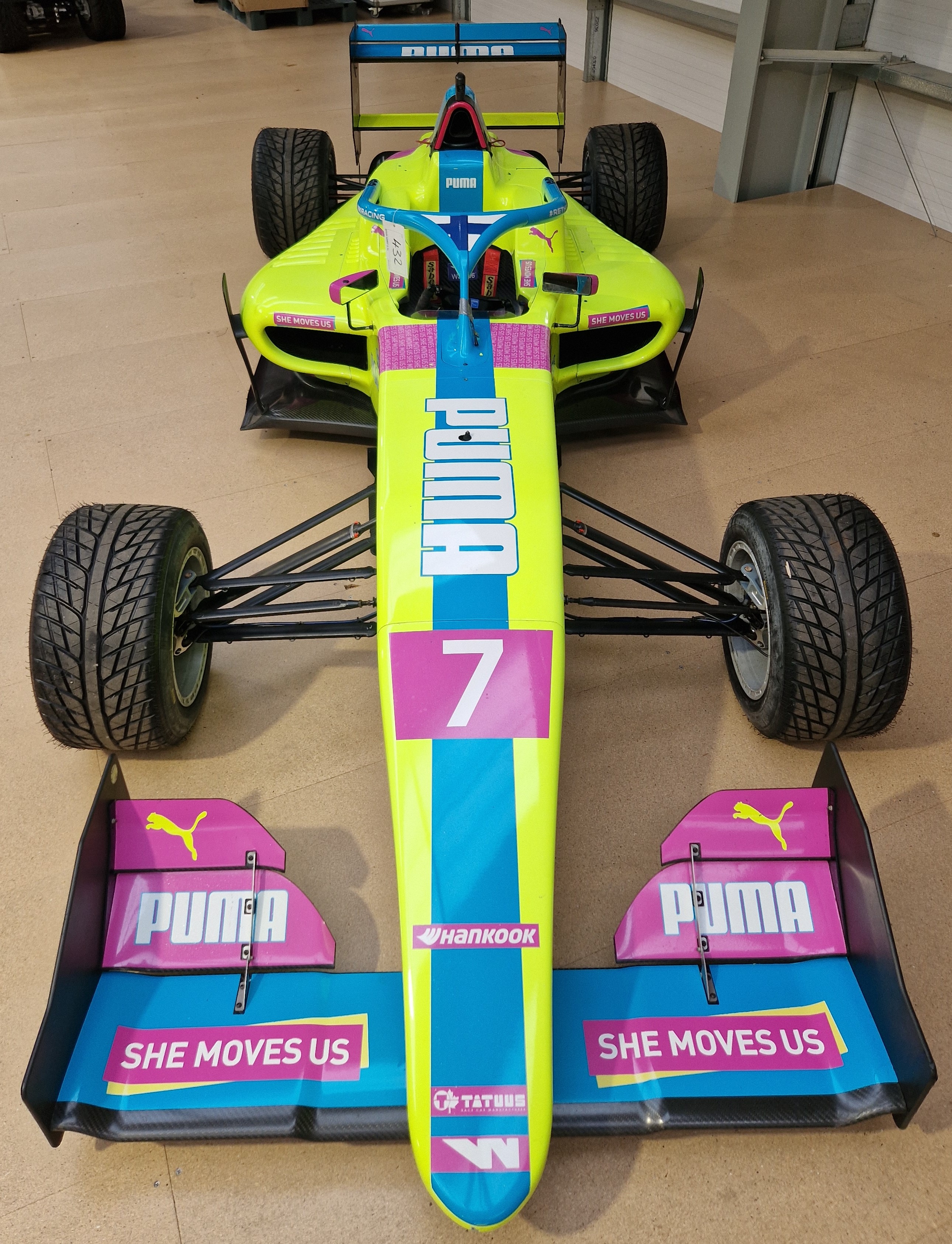 One TATUUS F3 T-318 Alfa Romeo Race Car Chassis No. 035 (2019) Finished in PUMA She Moves Us - Image 3 of 10