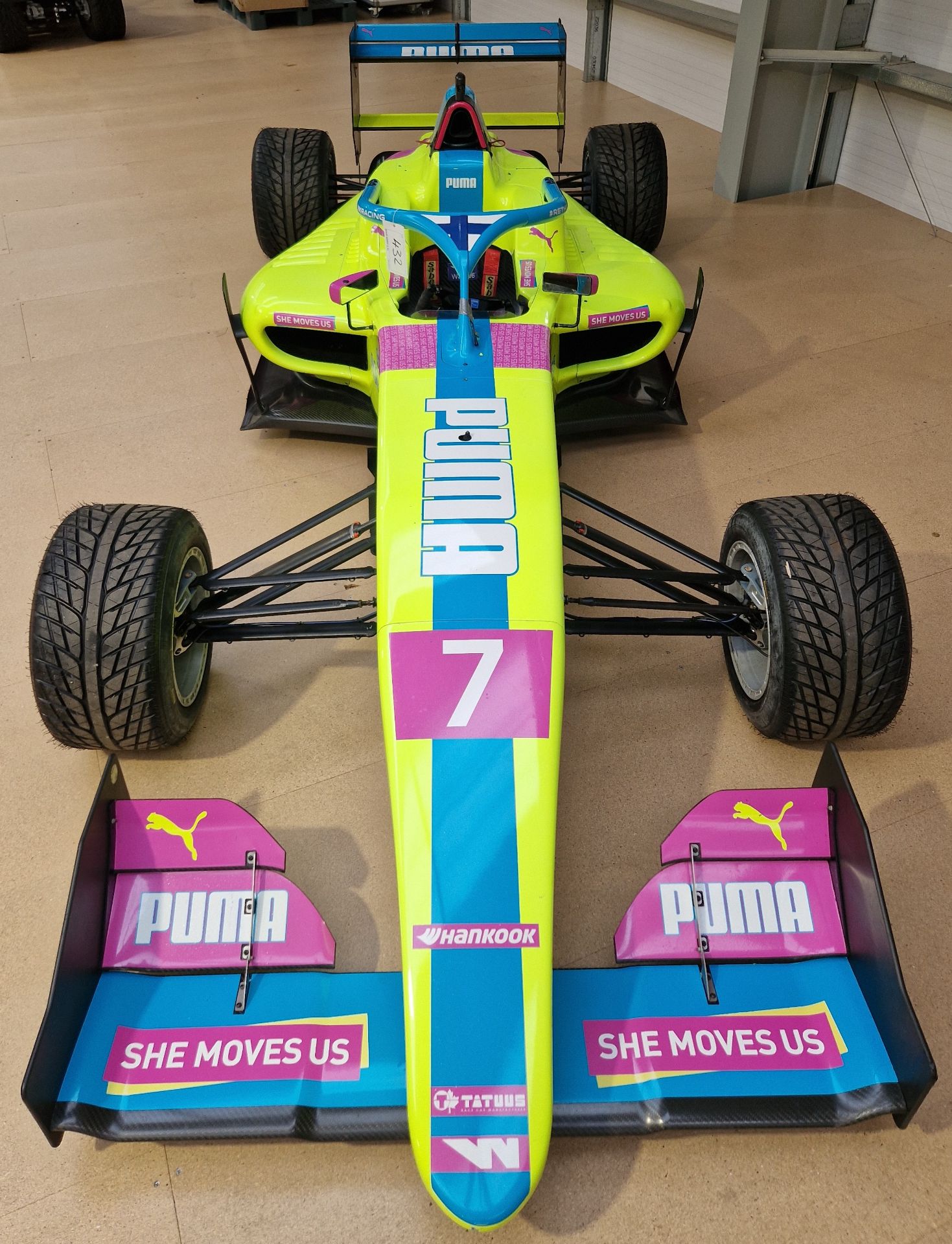 One TATUUS F3 T-318 Alfa Romeo Race Car Chassis No. 035 (2019) Finished in PUMA She Moves Us - Image 3 of 10