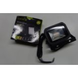 10 x LUCECO LFS18B130 22W LED Floodlight IP65 3000K Black Finish