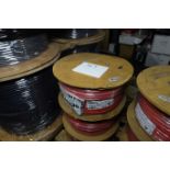 3 x Drums of DRAKA FTE52EH2.5 RFR3 FireTuf Easystrip Har 2.5 SQmm 2C + E Cable 100 Mtr Per Drum Red