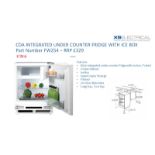 CDA Intergrated Under Counter Fridge with Ice Box - Part Number FW254 - RRP 329