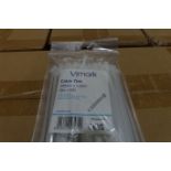 150 x Packs of Vimark IM1224NU Cable Ties 200mm x 3.6mm 100 Per Pack Neutral