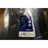 10 x Pack's of DETA IM1264BK Cable Tie's 580mm x 12.7mm Black 100 Per Pack