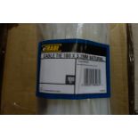 100 x Pack's of 4 TRADE 384898 Cable Ties 180 x 3.2mm Neutral