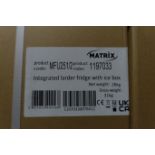 1 x MATRIX MFU251/2 Intergrated Larder Fridge with Ice Box