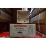 300 x CONTACTUM RET104IE 16mm Surface Mount Boxes 1 Gang