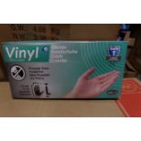 40 x Pack's of Vinyl STGV0023 Powder Free Gloves Size Large 100 Gloves Per Pack