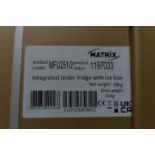 1 x MATRIX MFU251/2 Intergrated Larder Fridge with Ice Box