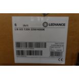 18 x LEDVANCE 122161 33W LED Linears 1200 White Opal Diffuser Steel Housing