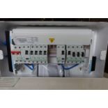 4 x SCHNEIDER EZ9ER6RMRE 6 + 6 Way Split Load Populated Metal Consumer Units C/W 1 x 100A Switch + 2