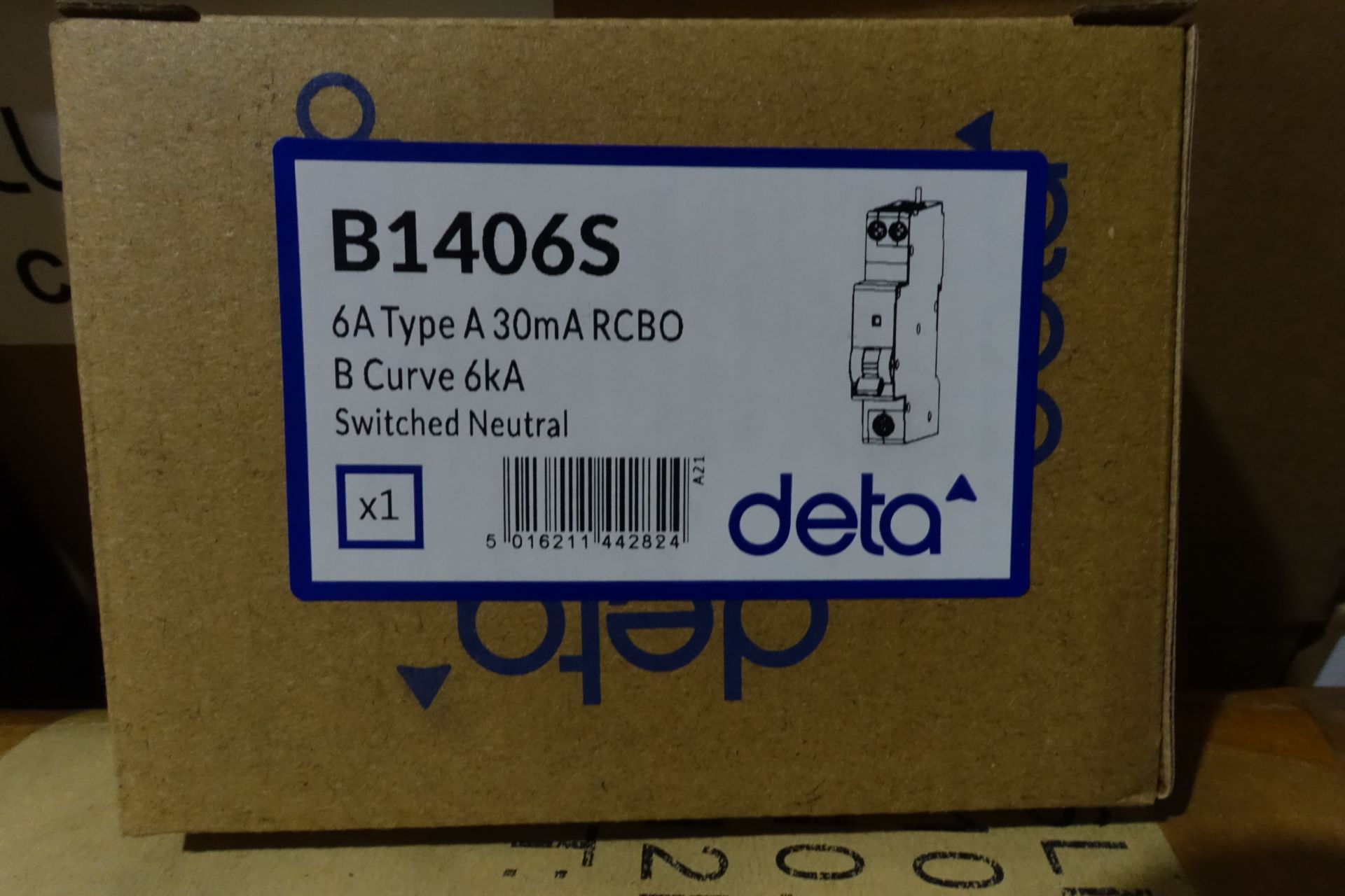 30 x DETA B14065 6Amp RCBO's Type A 30mA B Curve 6kA