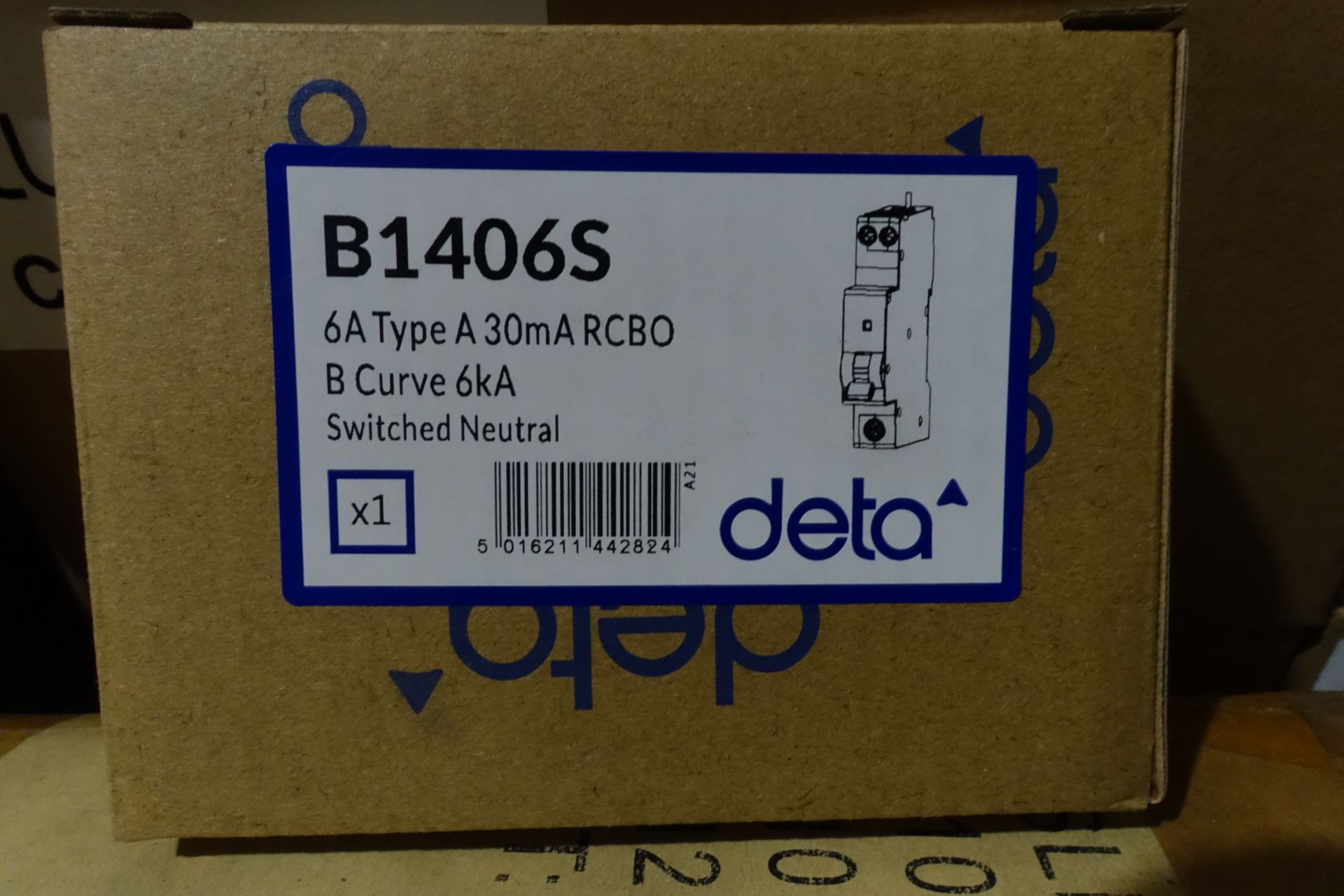 30 x DETA B14065 6Amp RCBO's Type A 30mA B Curve 6kA