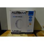 20 x AURORA BH108/40 8W LED Round Bulkheads IP65 4000K White Finish