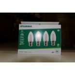 192 x SYLVANIA 0028221 4.5W LED RETRO Candle Lamps B22 Fitting