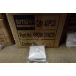 75 x SMJ Single White Dimmable Switch 1 Way PPDM1G1W250
