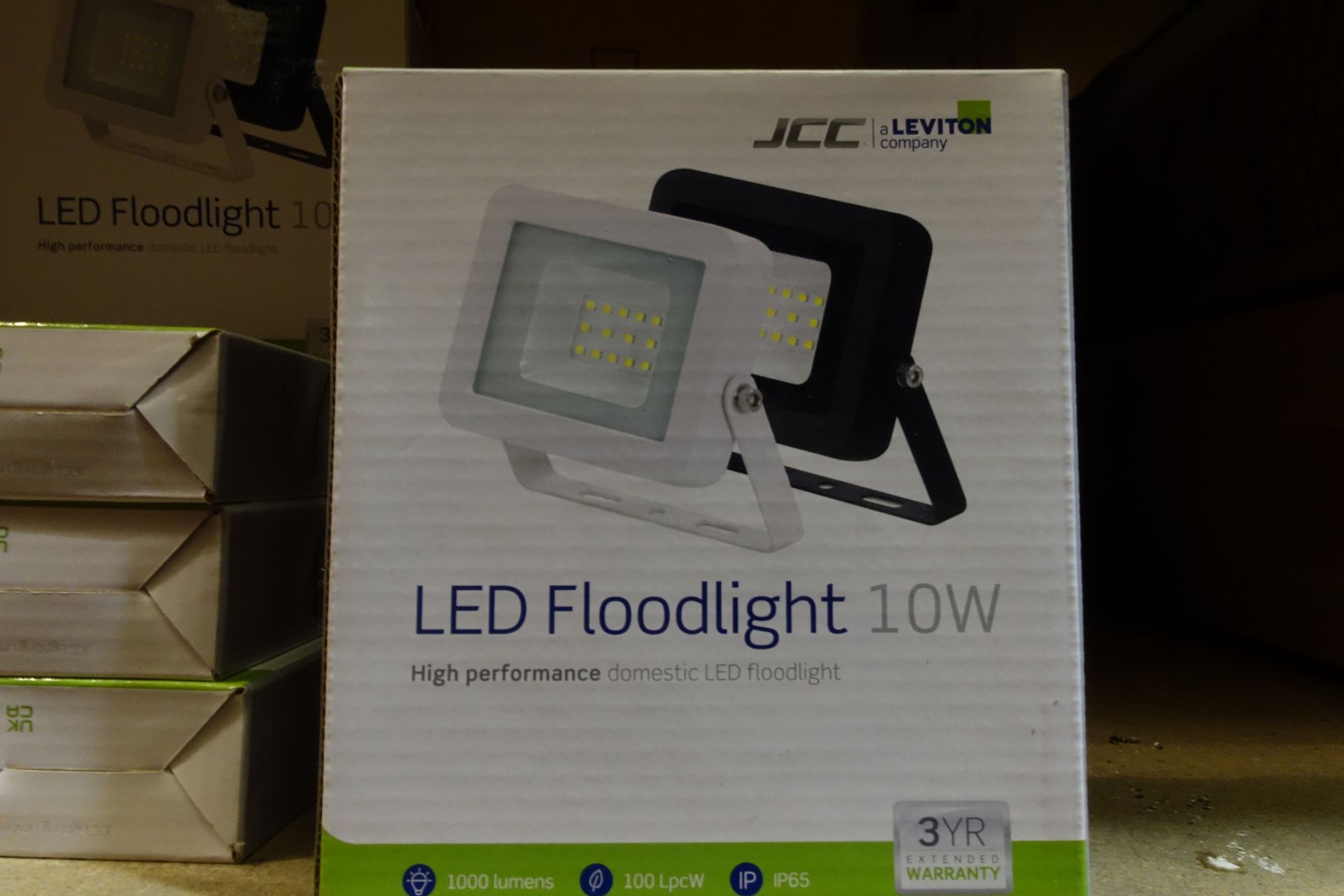 40 x JCC JC45200WH 10W LED Floodlights IP65 4000K White Finish