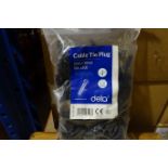 60 x Pack's of DETA IM1276BK Cable Tie Plugs 6mm x 38,, Black 100 Per Pack