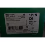 12 X Schneider M9D11606 Multi 9 RCB0 1P + N C6