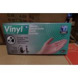 40 x Pack's of Vinyl STGV0023 Powder Free Gloves Size Large 100 Gloves Per Pack