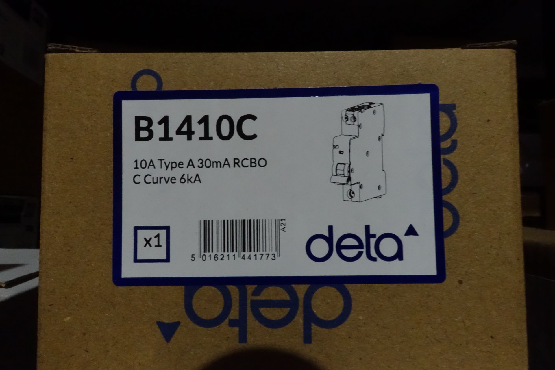 20 x DETA B1410C 10A Type A RCBO's C - Curve 6kA