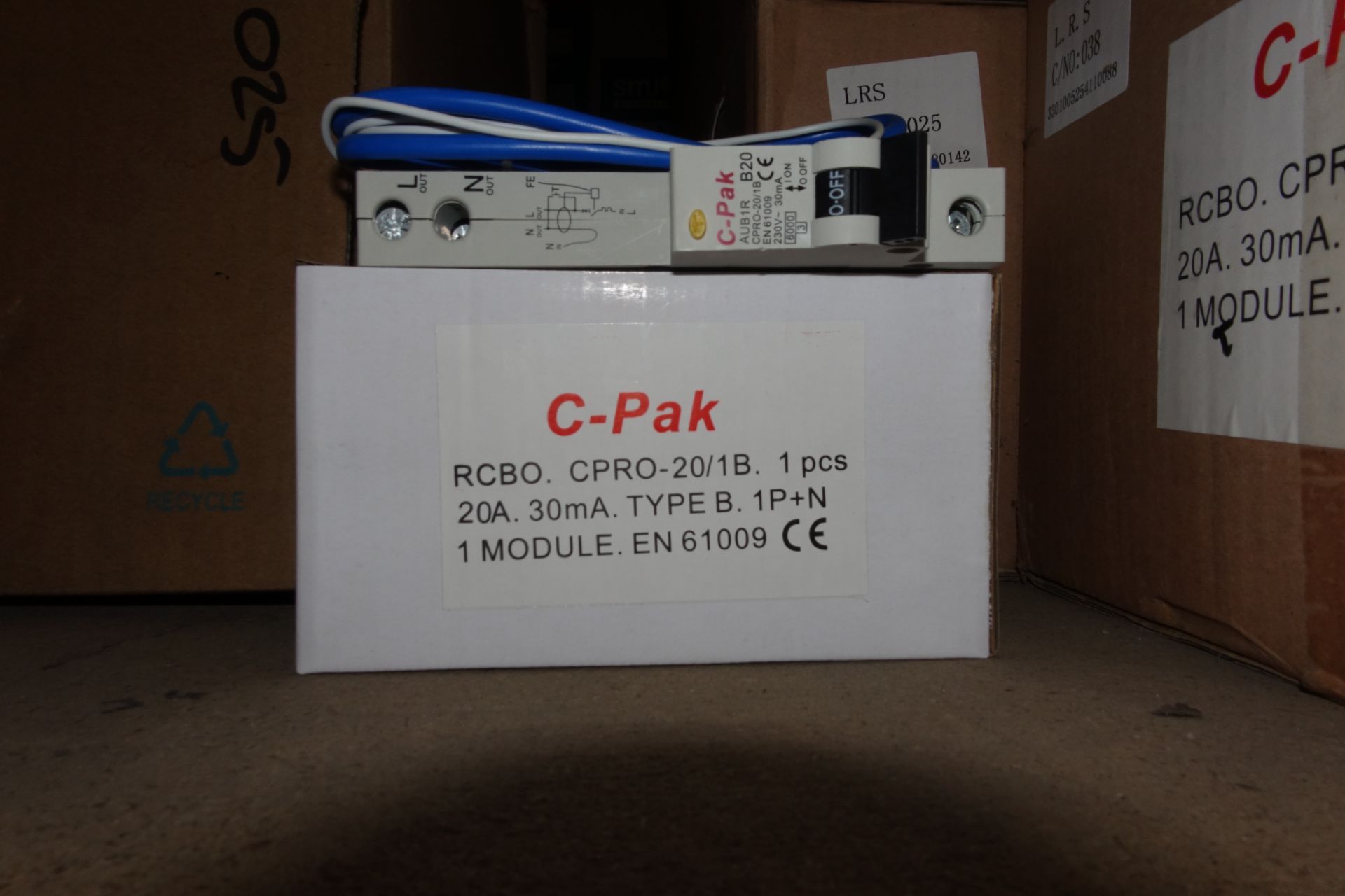 40 x C - Pack CPRO -20/1B 20Amp 1P+N RCBO's 30mA Type B