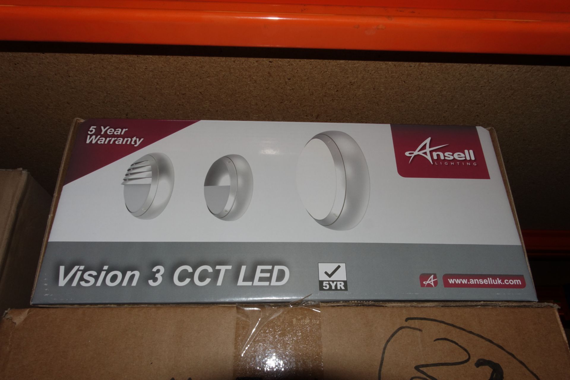 12 x ANSELL AVILED/CCT/SG 17W LED Round Bulkheads Vision 3 CCT IP65 Silver Grey