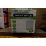 50 x SMJ E61G2B-N 10Amp 1G 2W Outdoor Switches IP66 Grey Finish