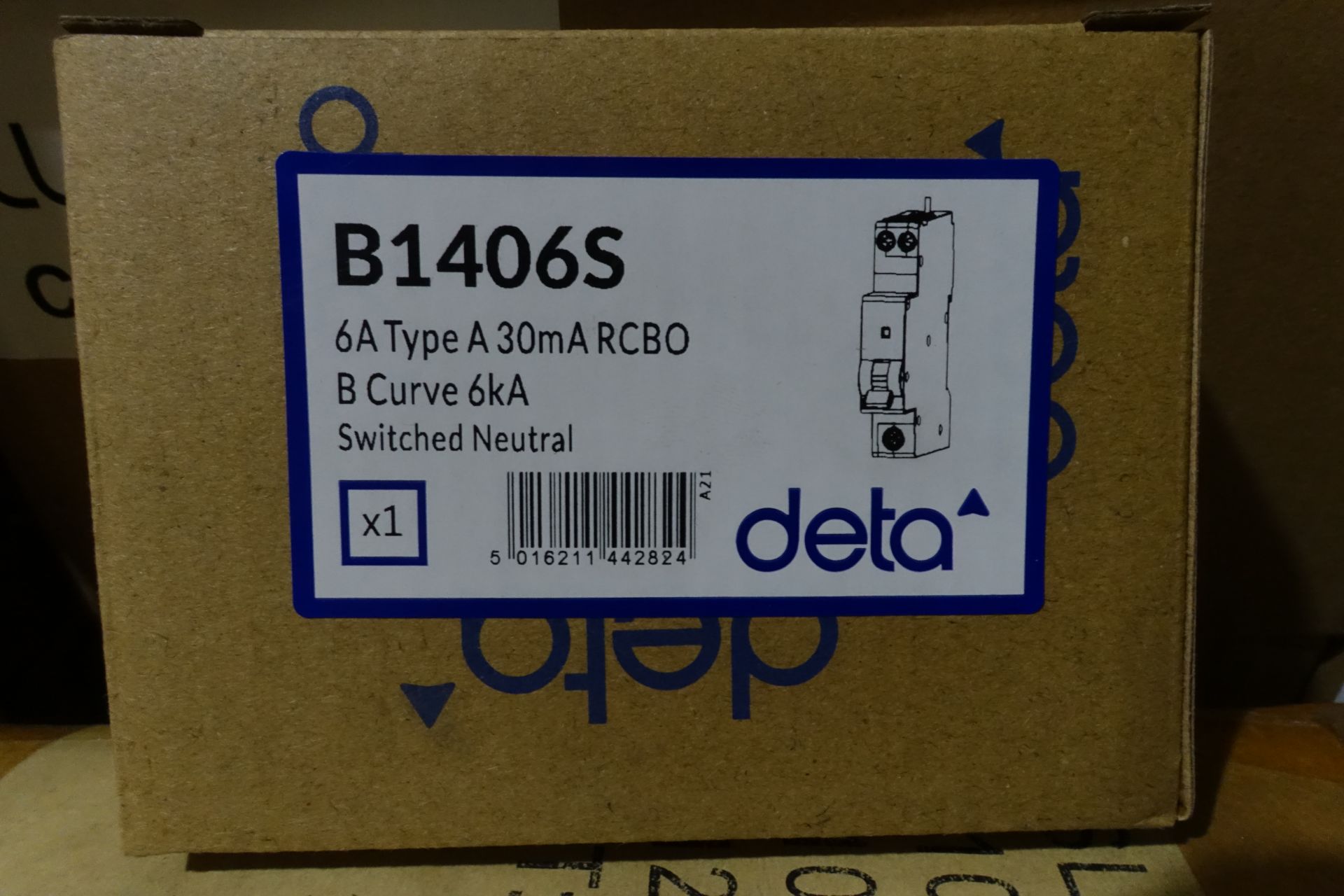 30 x DETA B14065 6Amp RCBO's Type A 30mA B Curve 6kA