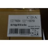 1 x CDA FW254 Intergrated Under Counter Fridge with Ice Box