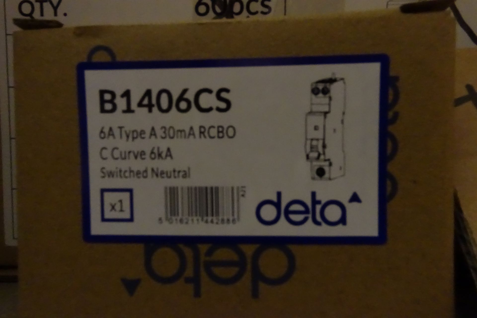 25 x DETA B1406CS 6Amp Type A RCBO's 30mA C Curve 6kA