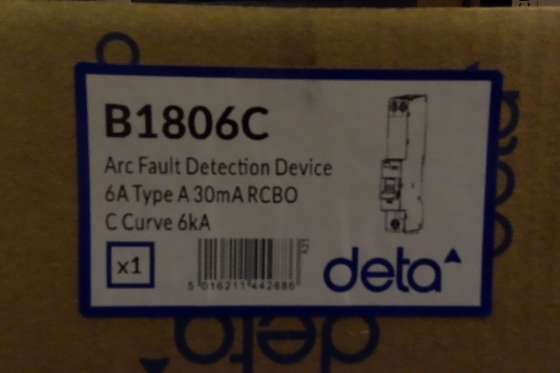 20 x DETA B1806C ARC Fault Detection Device 6A Type A 30mA RCBO's C Curve 6kA