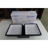 4 x MEGAMAN MM09325 90W LED Highbay 11000 Lumen 4000K Black Finish