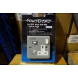 16 x GREENBROOK K21MPAPN10-C RCD 1 Gang Switched Sockets Grey Finish