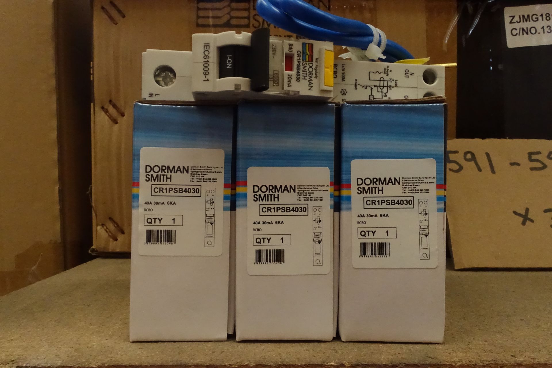 30 x DORMAN SMITH CRIPSB4030 40Amp RCBO's 30mA 6kA