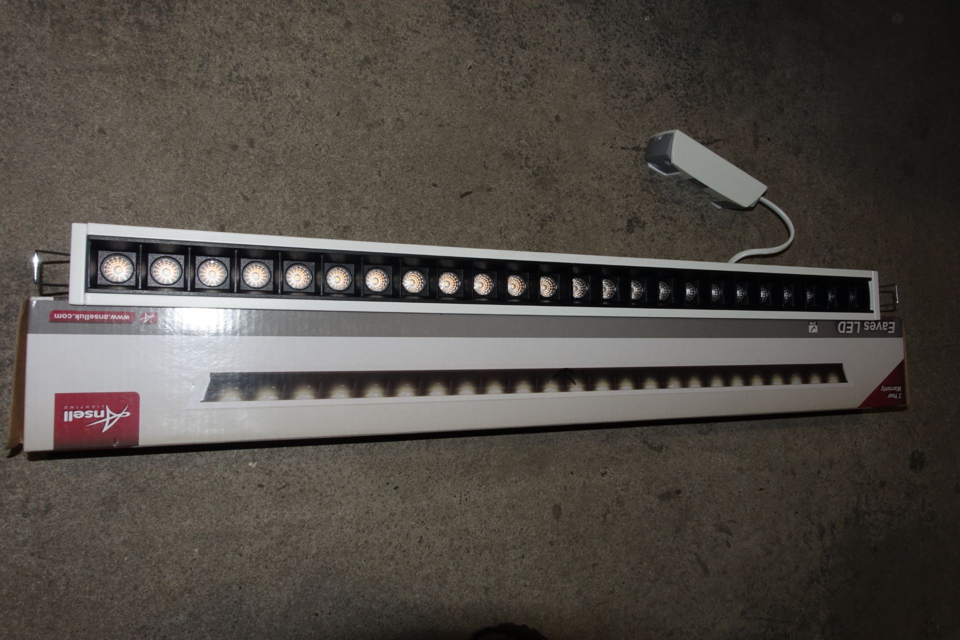 20 x ANSELL AEAVLED600/WB/CW 15W LED Recessed Linears 600mm 400K White
