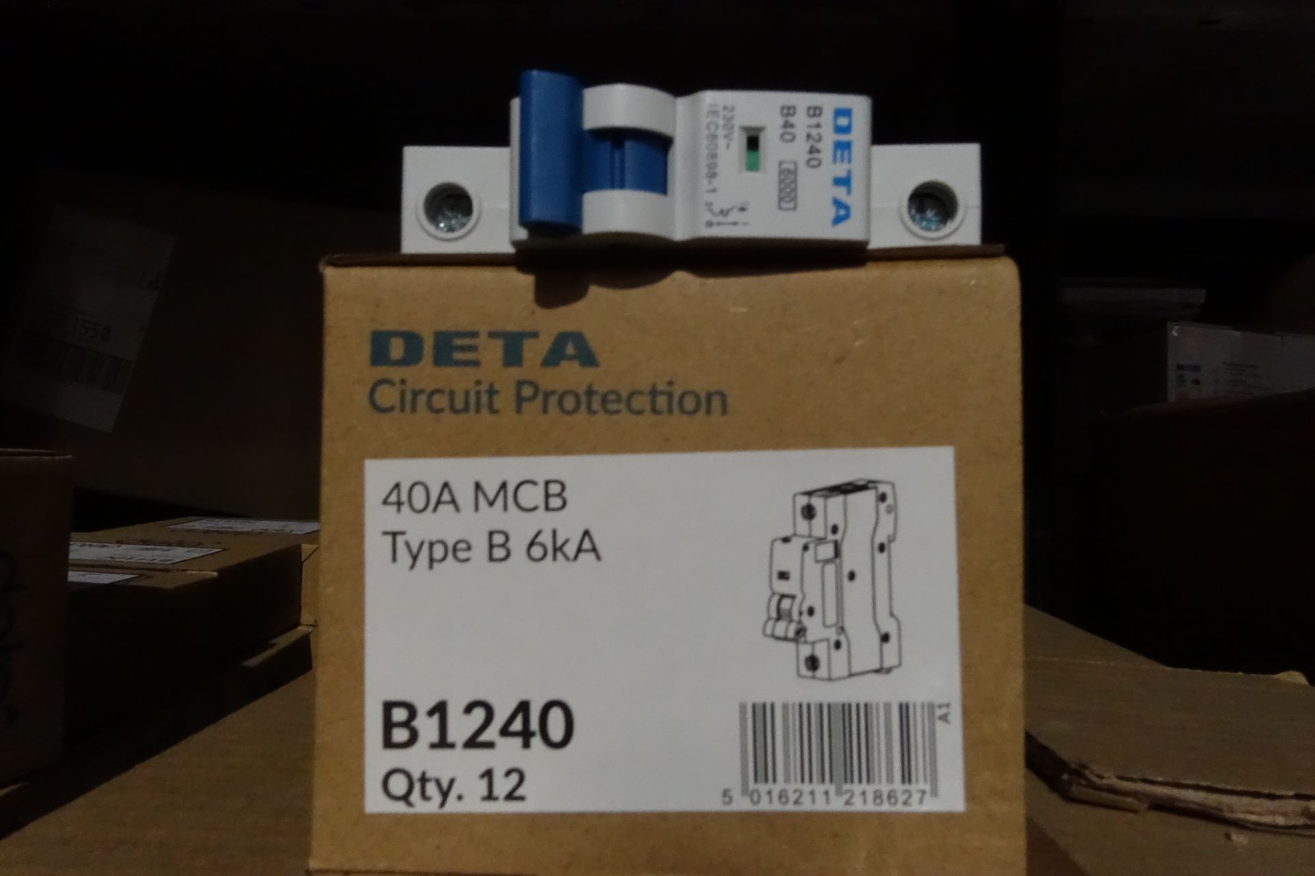 120 x DETA B1240 40Amp MCB's Type B 6kA