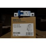 120 x DETA B1240 40Amp MCB's Type B 6kA