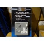 16 x GREENBROOK K21MPAPN10-C RCD 1 Gang Switched Sockets Grey Finish