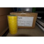 192 x Rolls of SCHNEIDER 242011 Yellow PVC INS Tape 19mm x 33mm