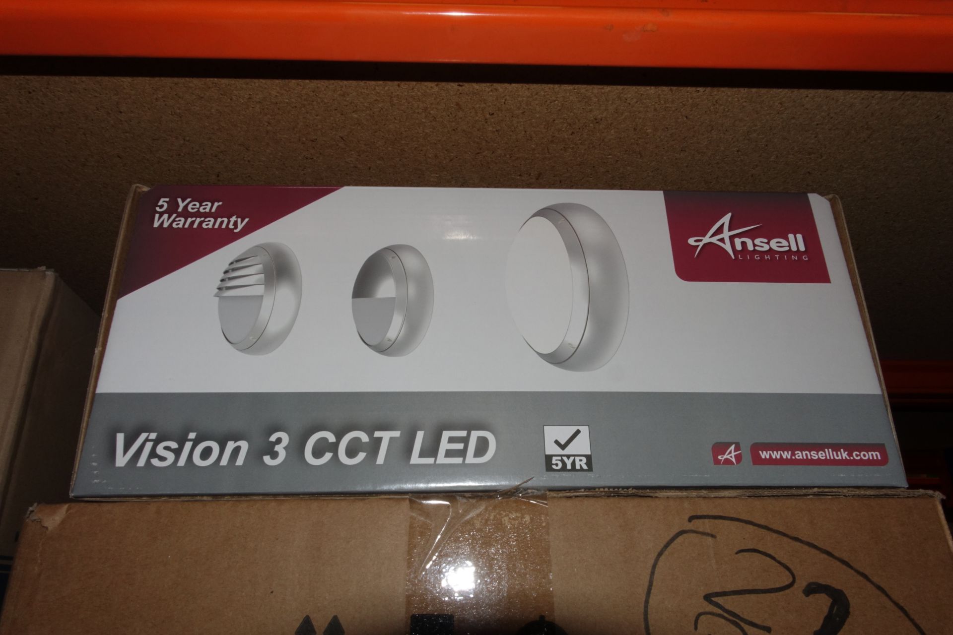 12 x ANSELL AVILED/CCT/SG 17W LED Round Bulkheads Vision 3 CCT IP65 Silver Grey