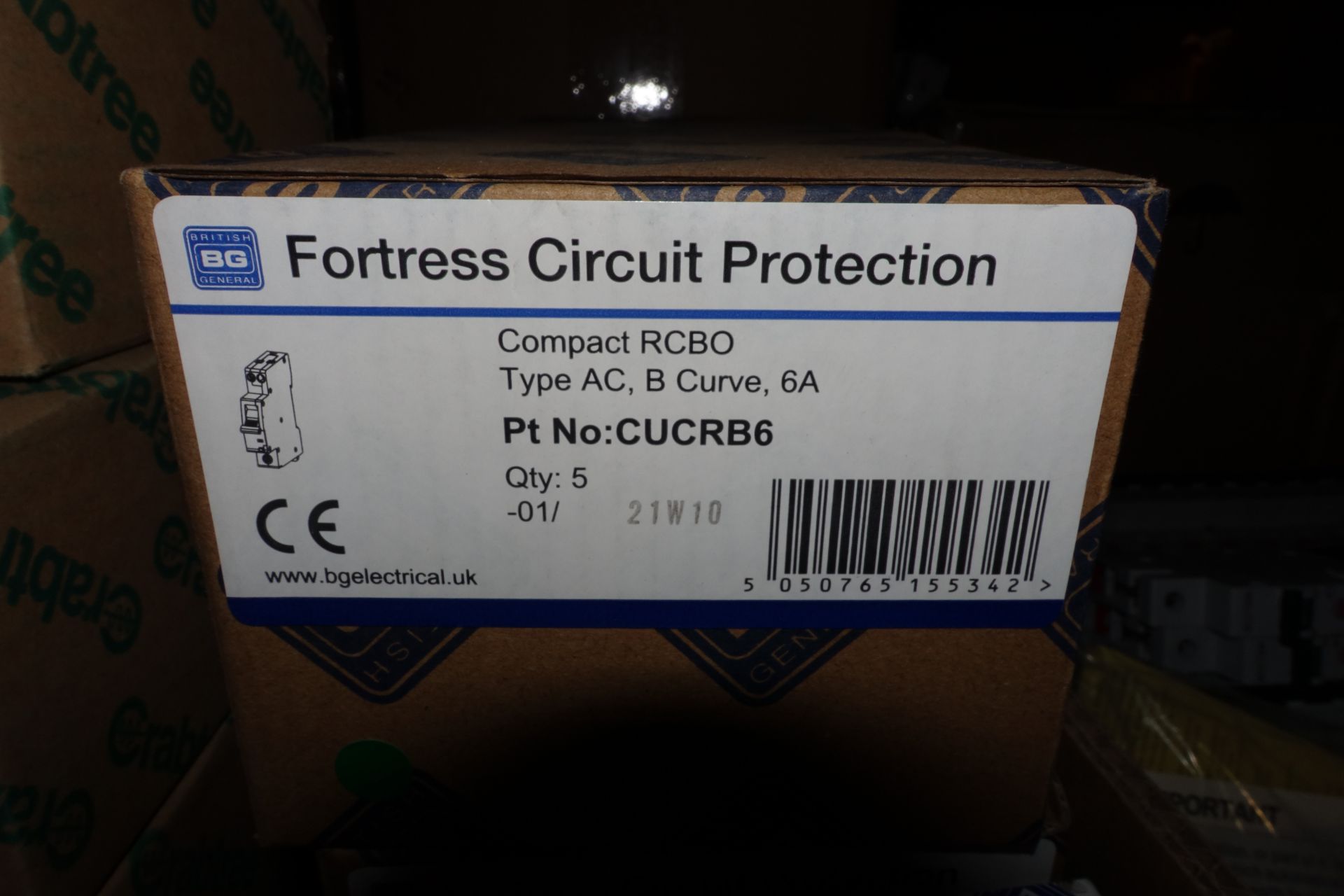 34 x BRITISH GENERAL CUCRB6 6Amp RCBO's Type AC B Cuve