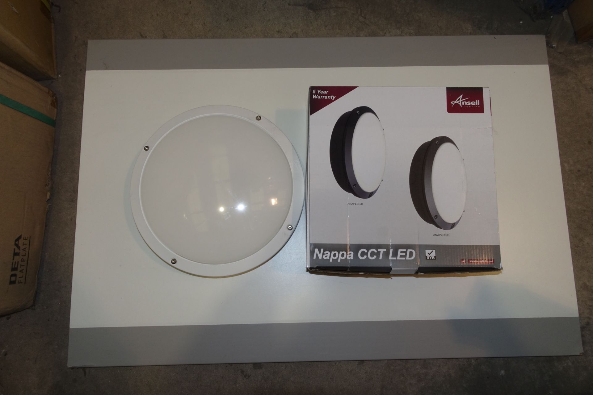 18 x ANSELL ANAPLED/W 18W LED Round Bulkheads IP65 White Finish