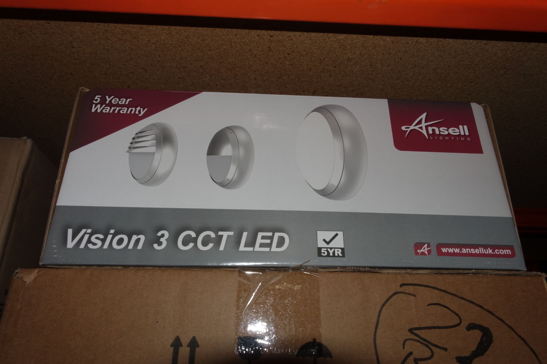 12 x ANSELL AVILED/CCT/SG 17W LED Round Bulkheads Vision 3 CCT IP65 Silver Grey