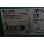 12 X Schneider M9D11606 Multi 9 RCB0 1P + N C6