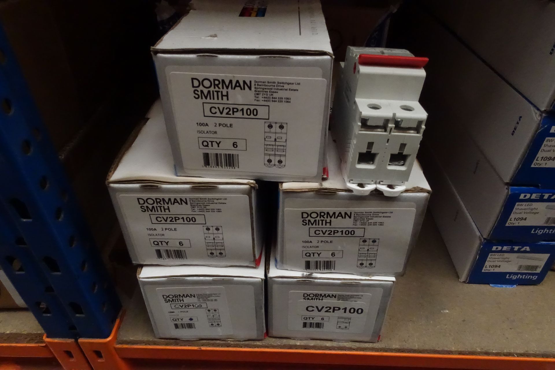 60 x DORMAN SMITH CV2P100 100Amp 2 Pole Isolators