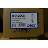 30 x DETA B1420CS 20Amp Type A 30mA RCBO's C Curve 6kA