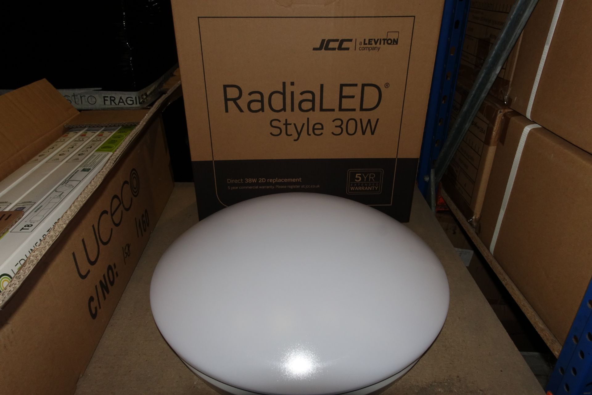 12 x JCC JC234203 30W LED Round Bulkheads IP44 4000K White Finish