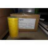 192 x Rolls of SCHNEIDER 242011 Yellow PVC INS Tape 19mm x 33mm