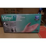 40 x Pack's of Vinyl STGV0023 Powder Free Gloves Size Large 100 Gloves Per Pack