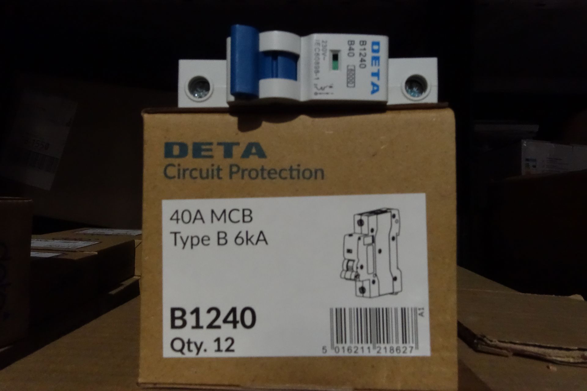 120 x DETA B1240 40Amp MCB's Type B 6kA